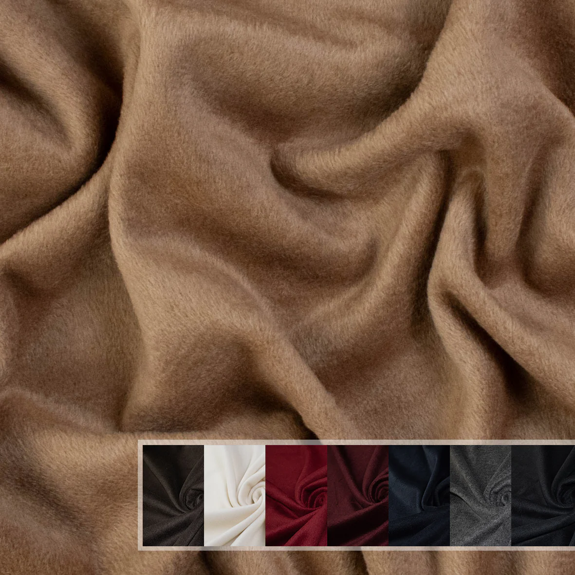 Brushed Wool Modal Felt Coating – Heavyweight Premium Wool Blend - Image 2
