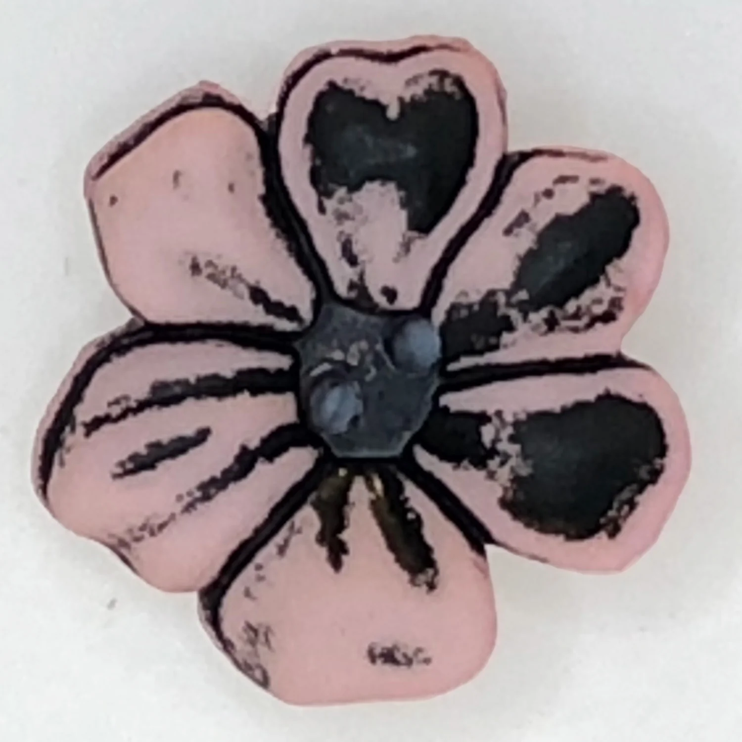 2 Hole Matt Flower Frangipani Button 38mm - Image 7