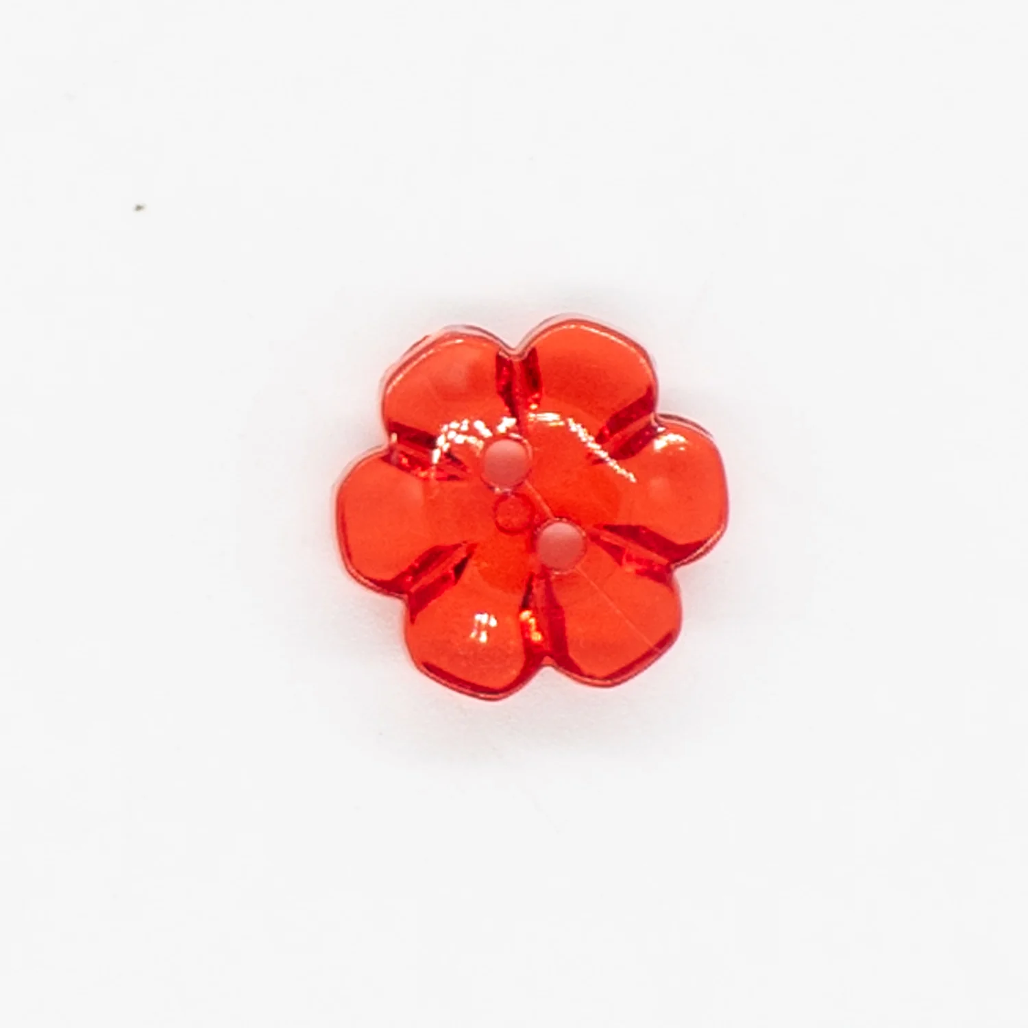 2 Hole Shiny Clear Button 15mm - Image 5