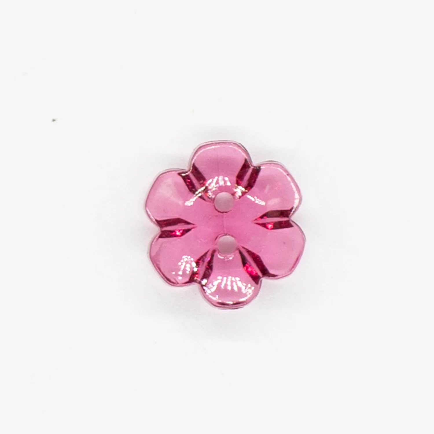 2 Hole Shiny Clear Button 15mm - Image 7