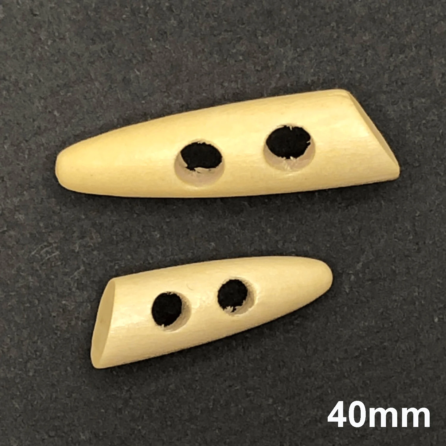 2 Hole Wooden Tooth Toggle Button - Image 7