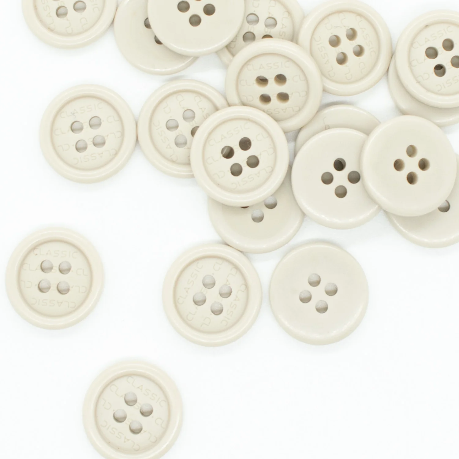 4 Hole Classic Letter Shirt Button - Image 7
