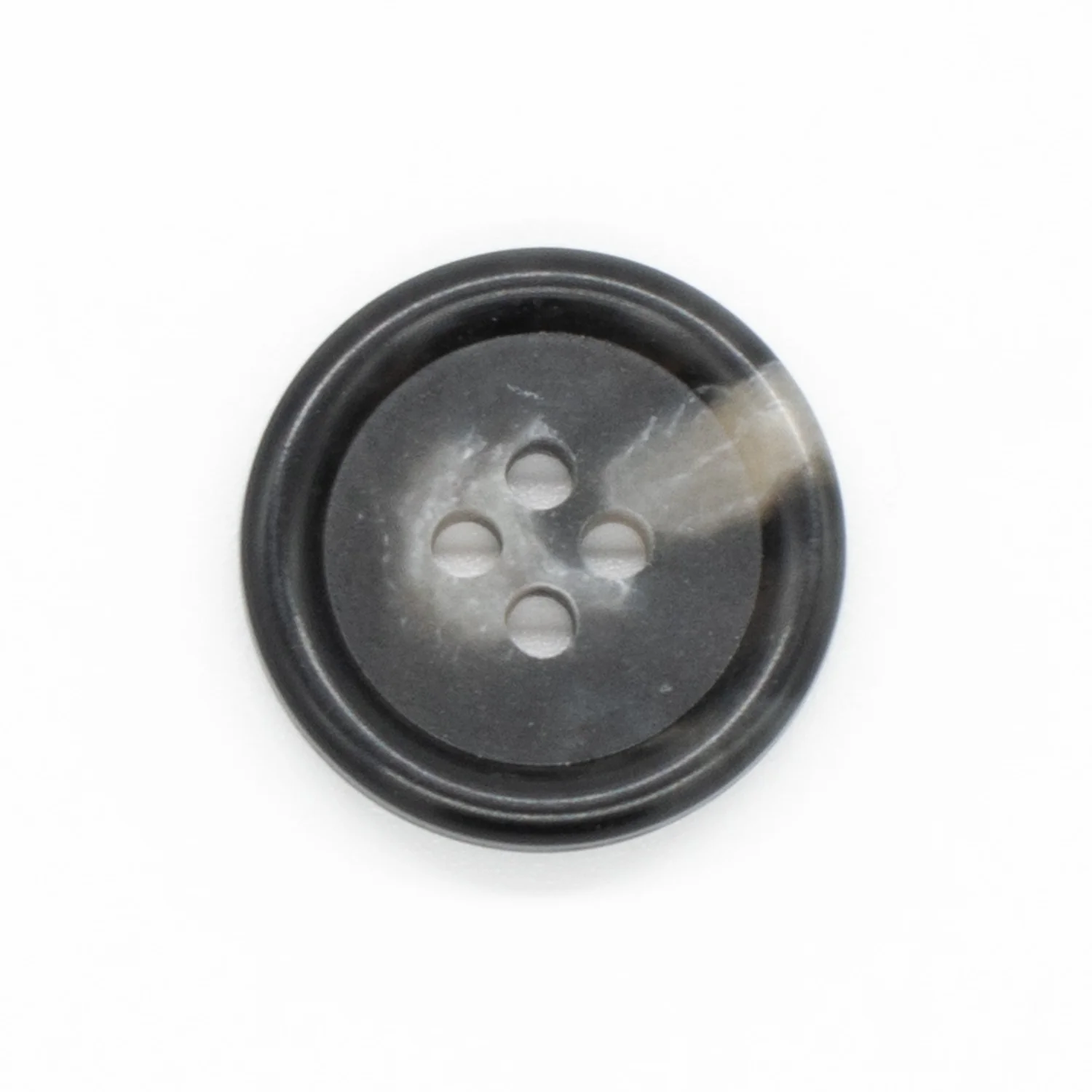 4 Hole Resin Horn Matte Centre Button - Image 13