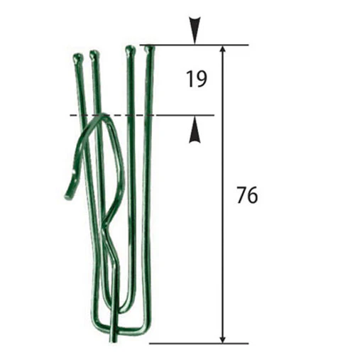 Sullivans 4 Prong Duplex Curtain Hook 19mm Heading 10pcs - Image 2