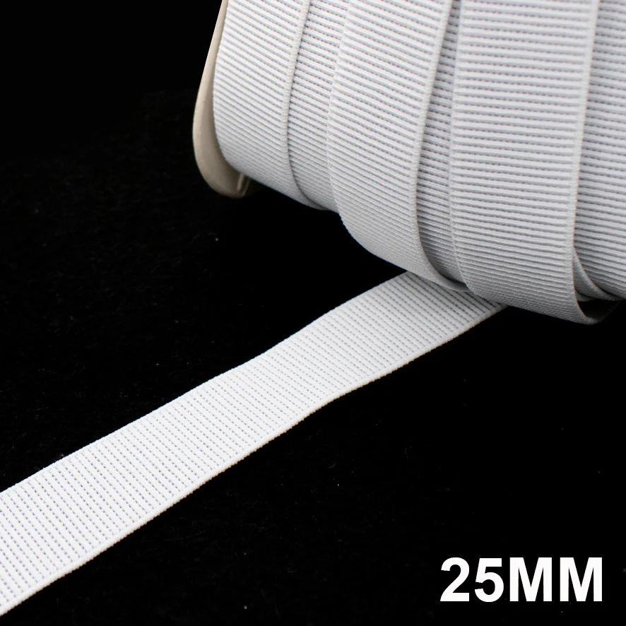 50M Roll High Density Ribbed Non-Roll Elastic - Image 4