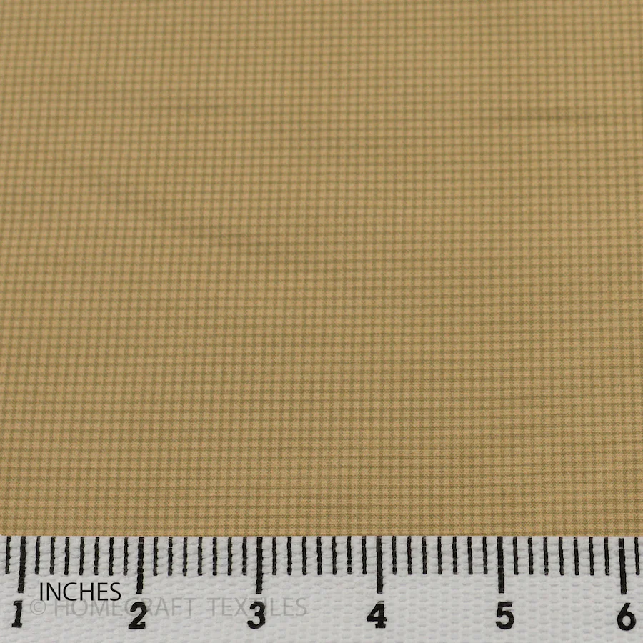 Beige Micro Check Cotton Print