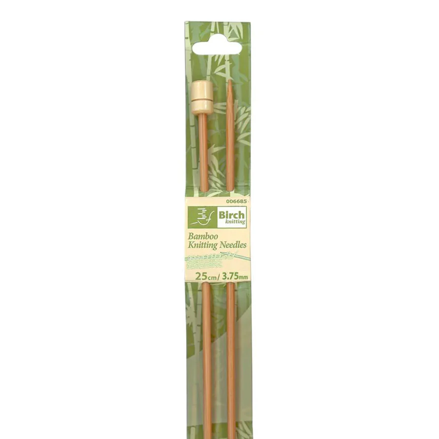Birch Bamboo Single Pointed Knitting Needles 25cm - Image 2