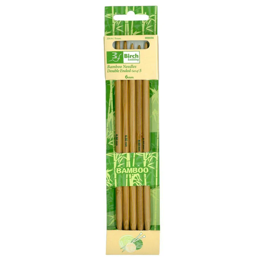 Birch Bamboo Double Pointed Knitting Needles 20cm Set of 5 - Image 10