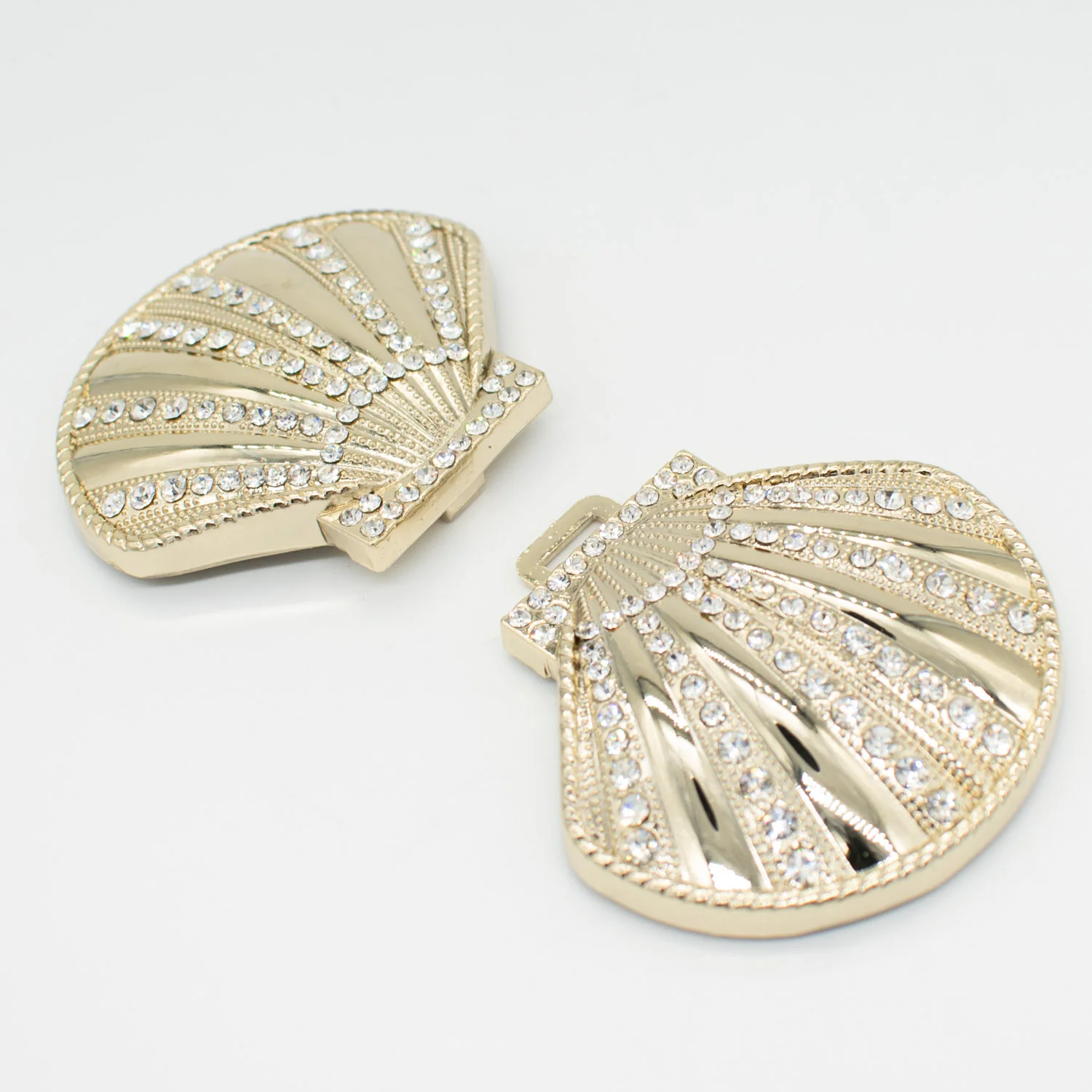 Birch Metal Decor Fashion Buckle Design-11 Diamante Shells - Image 6
