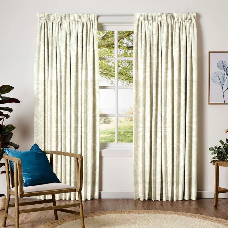 Blockout Pencil Pleat Curtain Design-Jungle