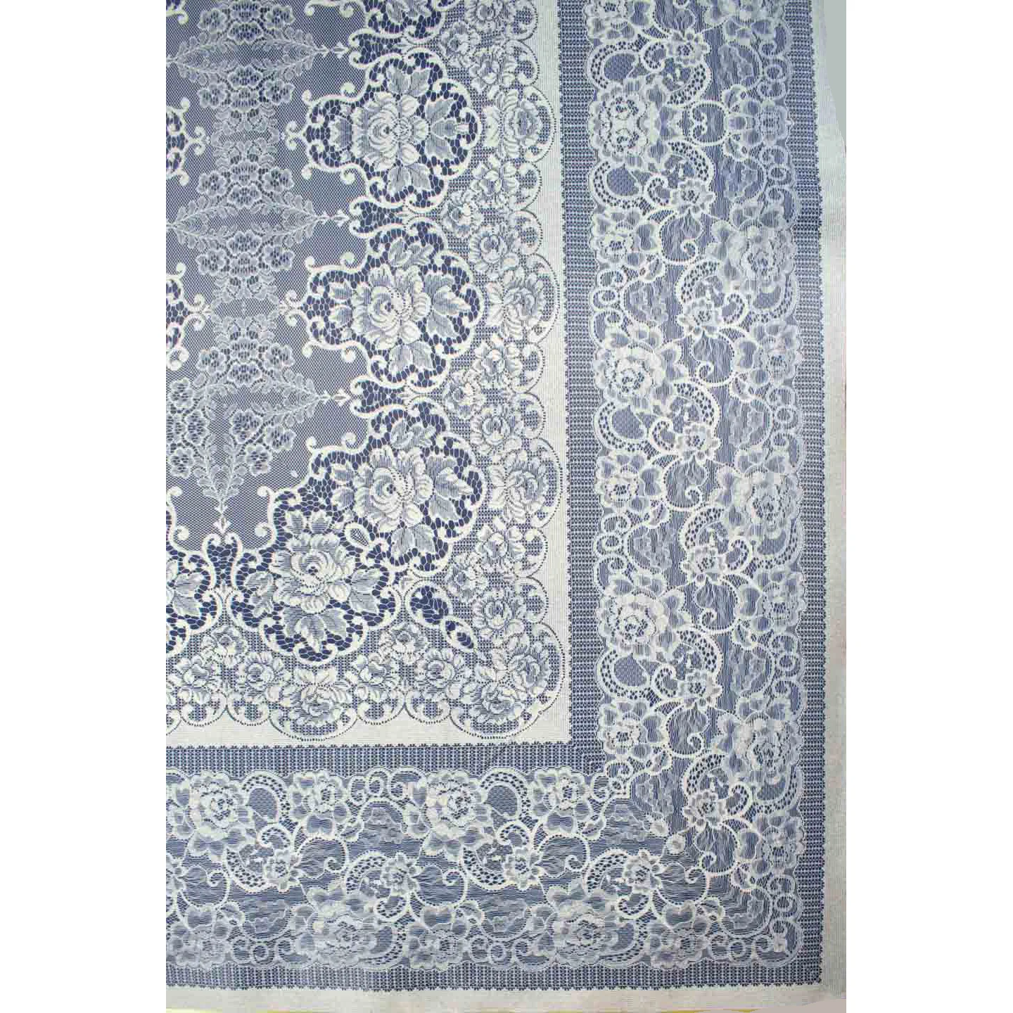 Blue Lace Plastic Tablecloth Fabric 150X120 cm Panel - Image 2