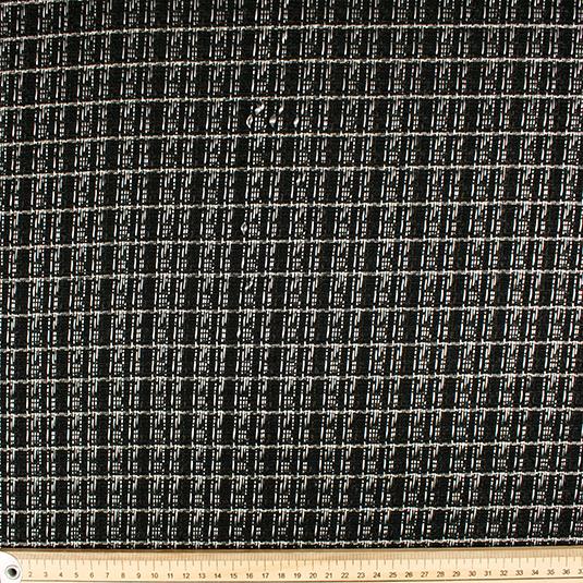 Boucle Tweed Suiting Design GZ-03 Black - Image 5