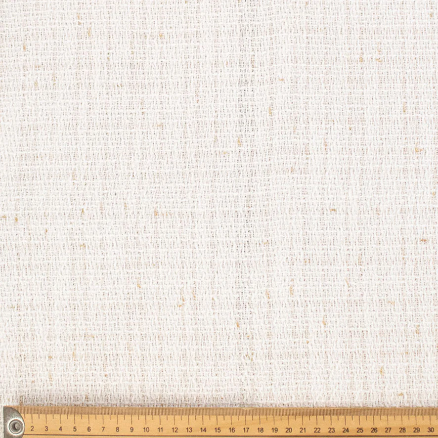 Boucle Tweed Suiting Design H35 Col-1 White - Image 4