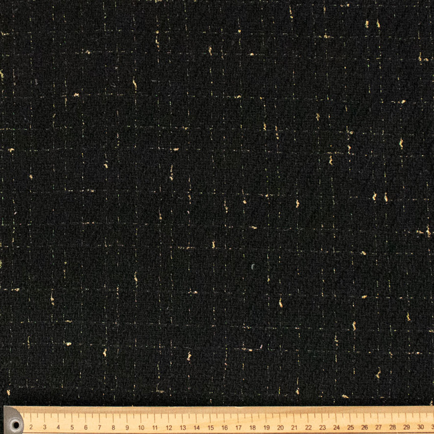 Boucle Tweed Suiting Design H35 Col-2 Black - Image 3