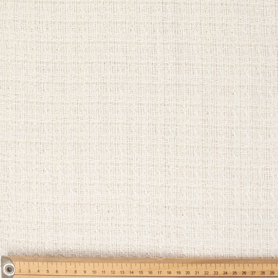 Boucle Tweed Suiting Design H36 Col-1 White - Image 4