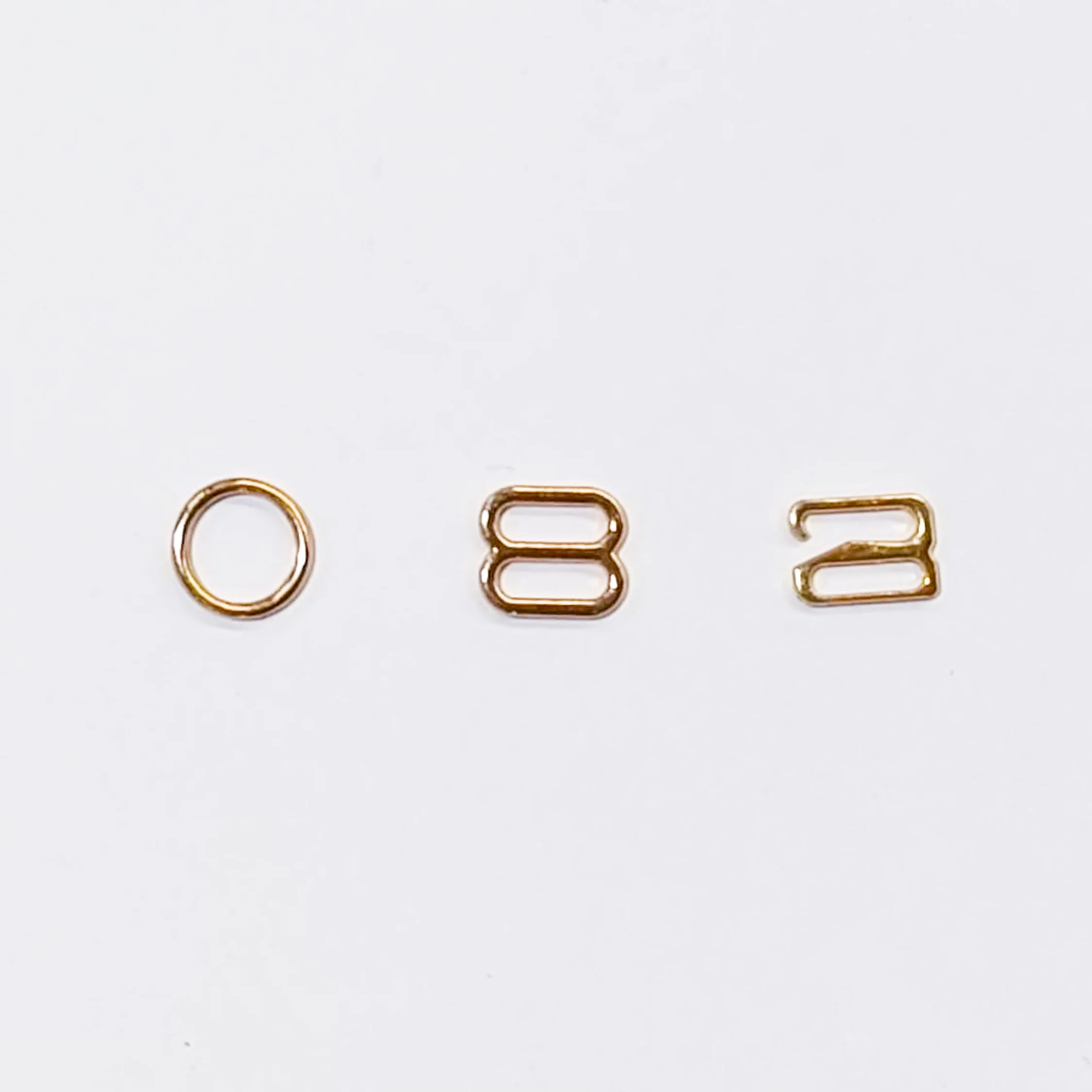 Bra Strap Ring, Slider & Adjustor Hook Underwear Accessory - Gold - Image 3