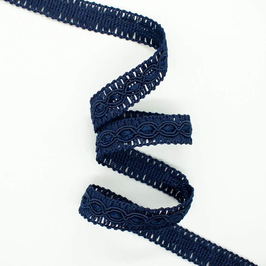 Braid Gimp Lace Trim Navy 22mm - Image 2
