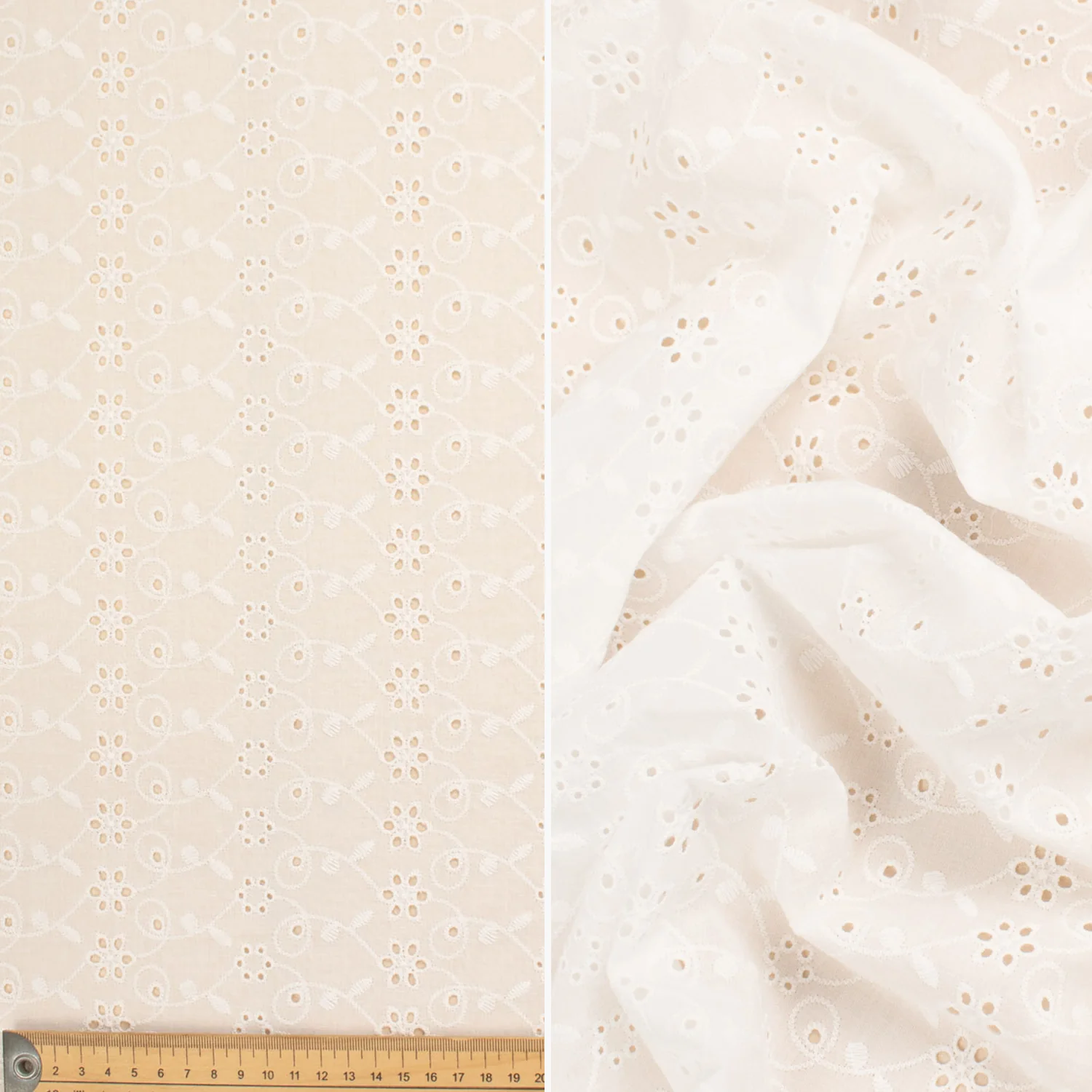 Broderie Anglaise 100% Cotton Embroidery - Image 11