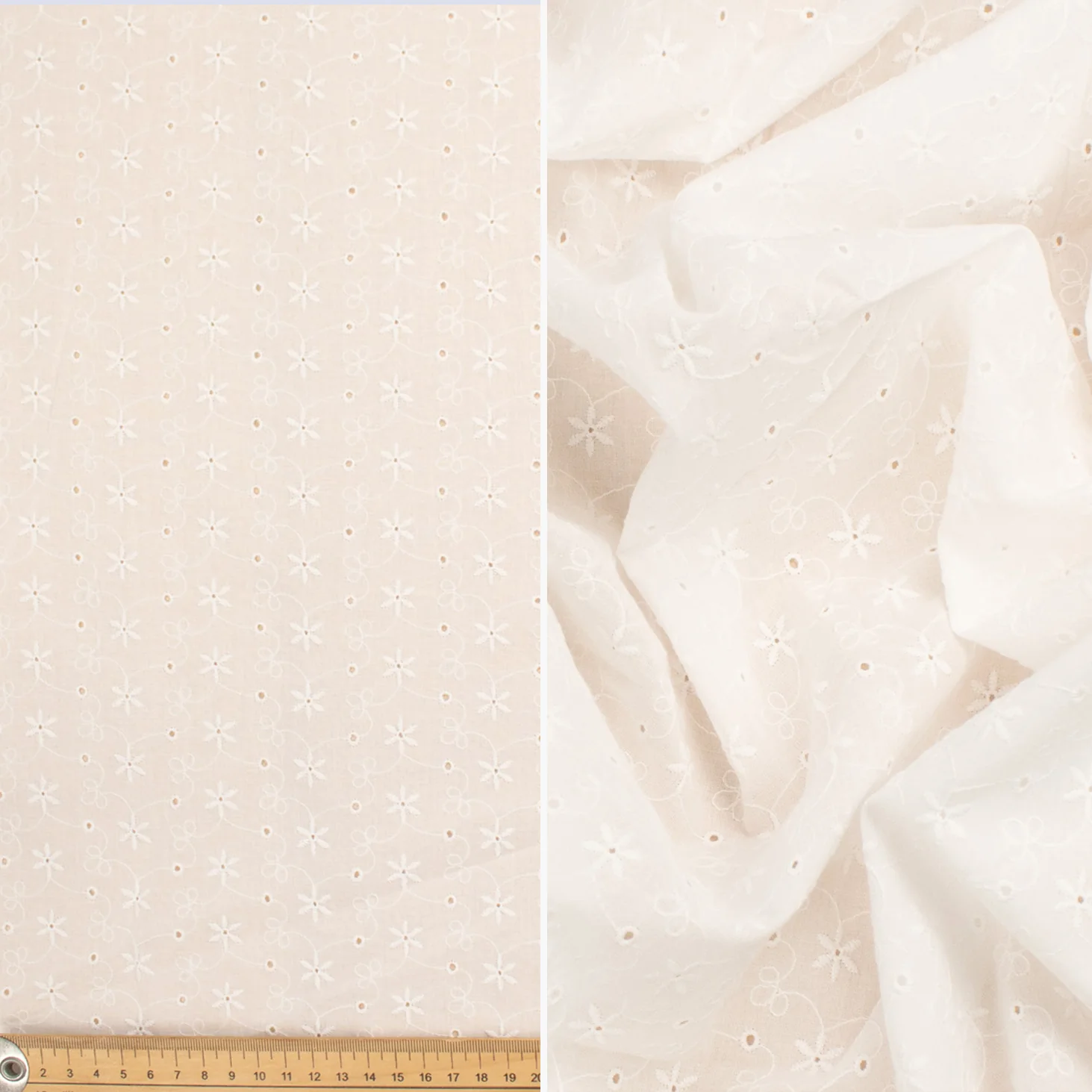 Broderie Anglaise 100% Cotton Embroidery - Image 12
