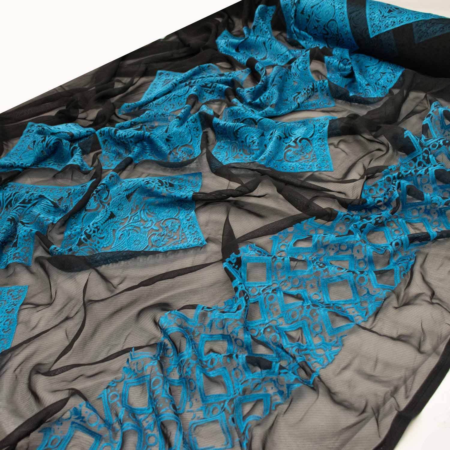 Burnout Black Chiffon - Image 3