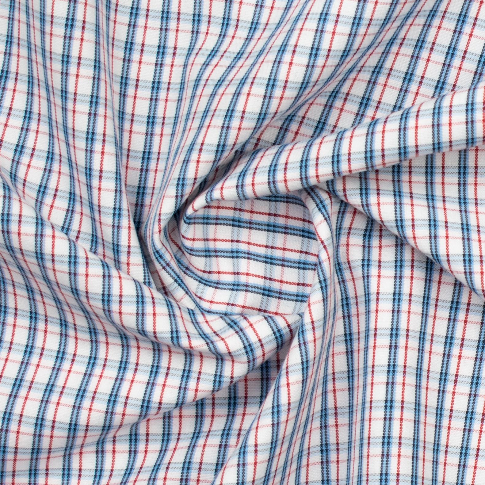 Check Shirting Design-13 Blue & Red - Image 2