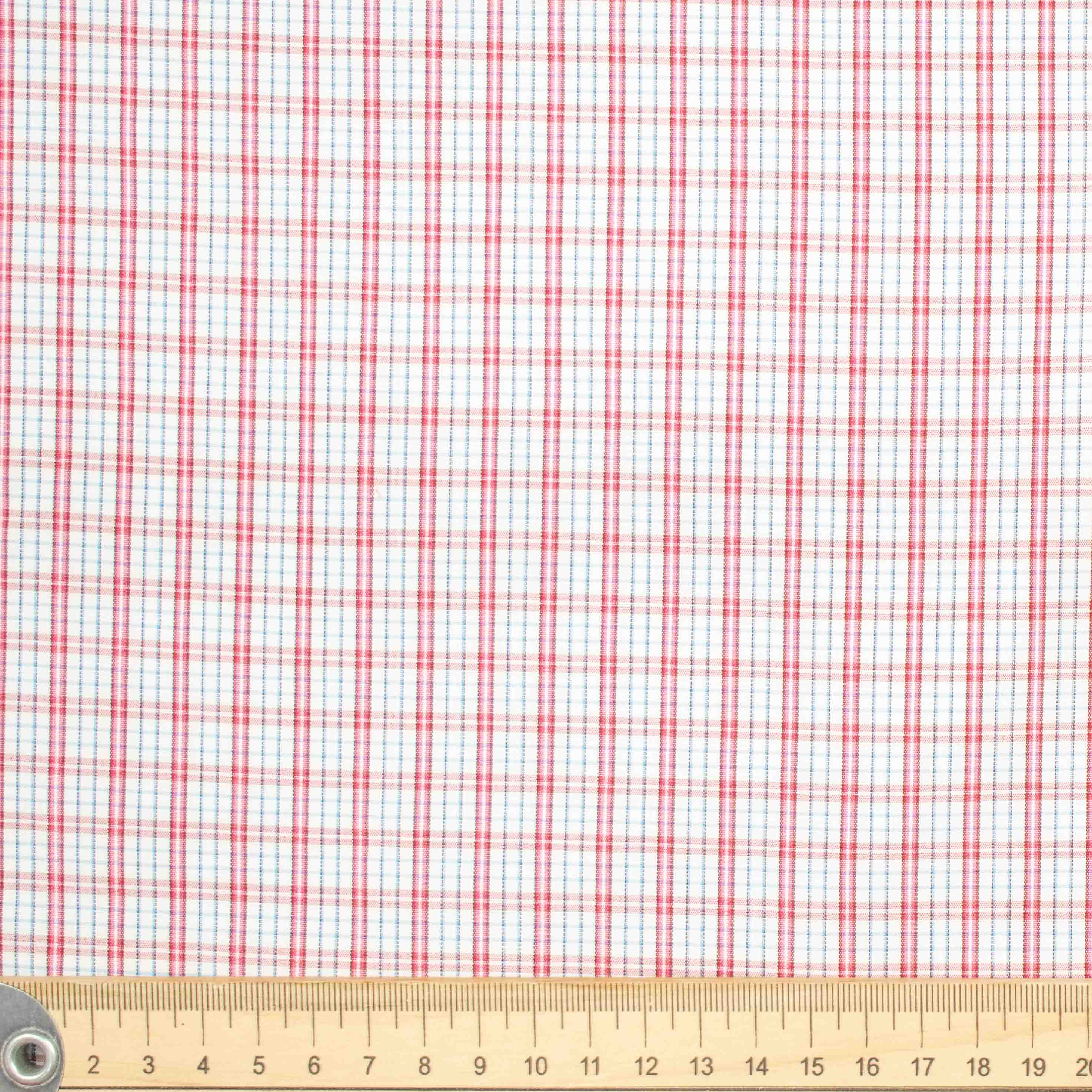 Check Shirting Design-6 Red & Blue - Image 3