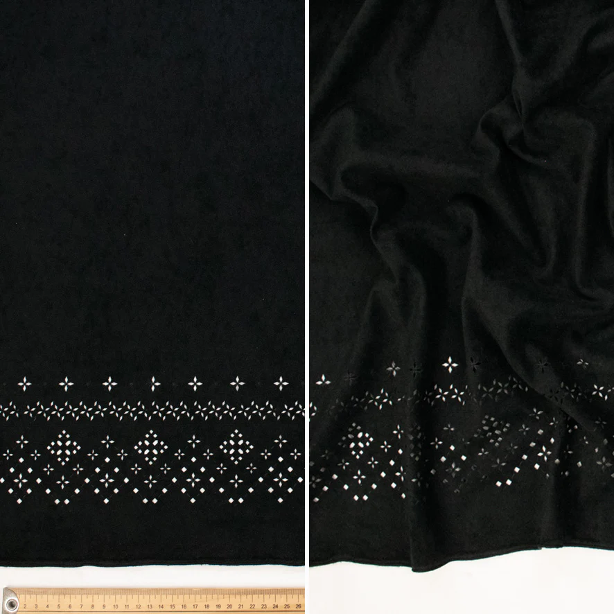 Cherokee Suede Laser Cut Fringe Suede - Image 8