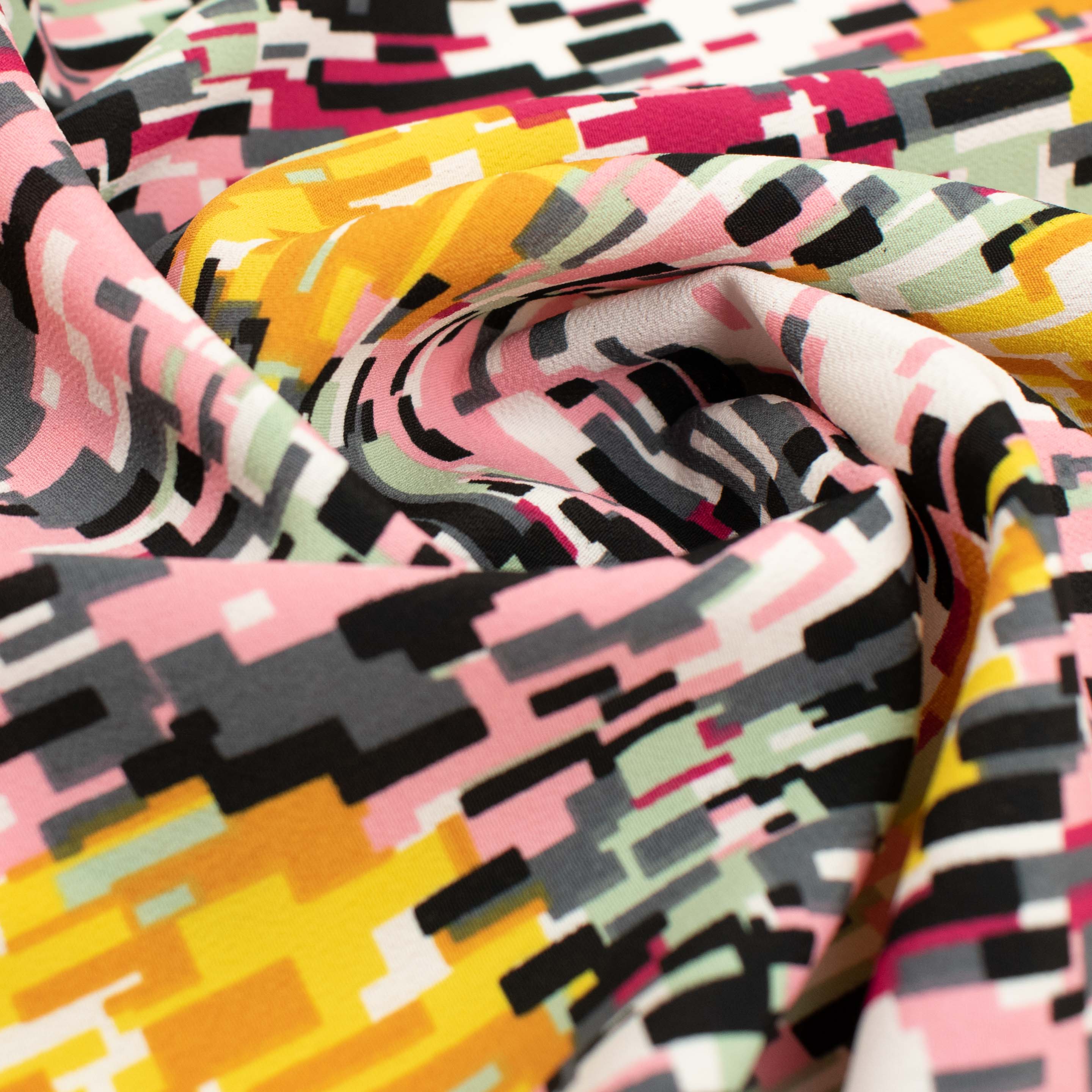Chirimen Mosaic Printed Crepe - Image 3