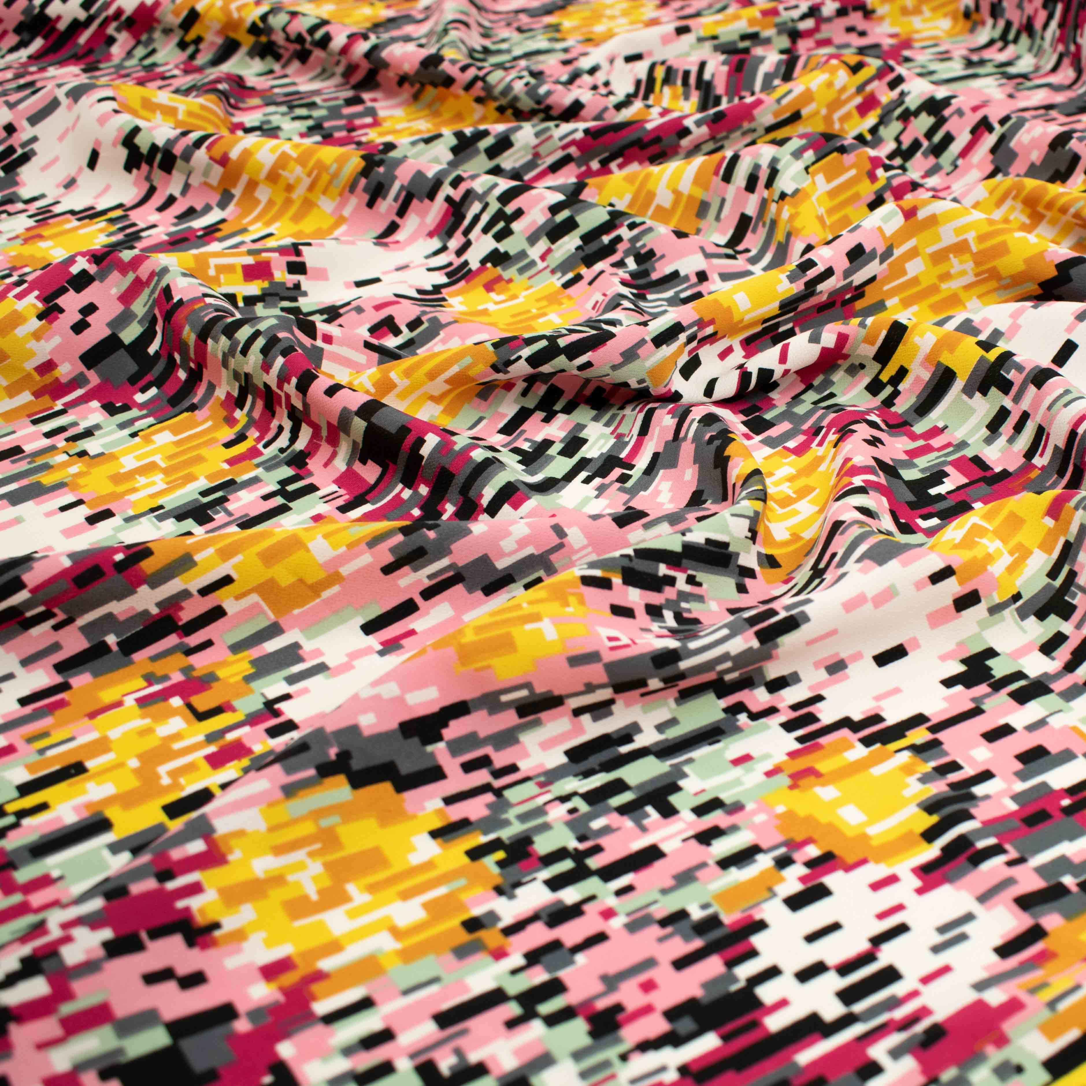 Chirimen Mosaic Printed Crepe - Image 4