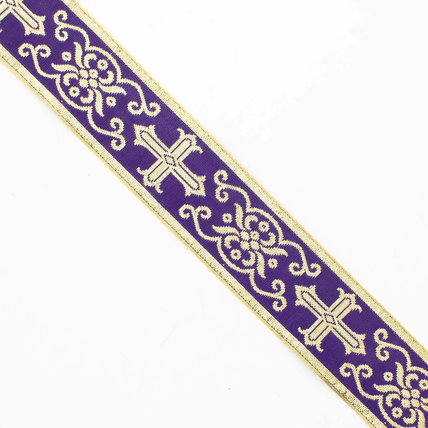 Church Liturgical Vestments Gold Embroidered Jacquard Ribbon - Image 14