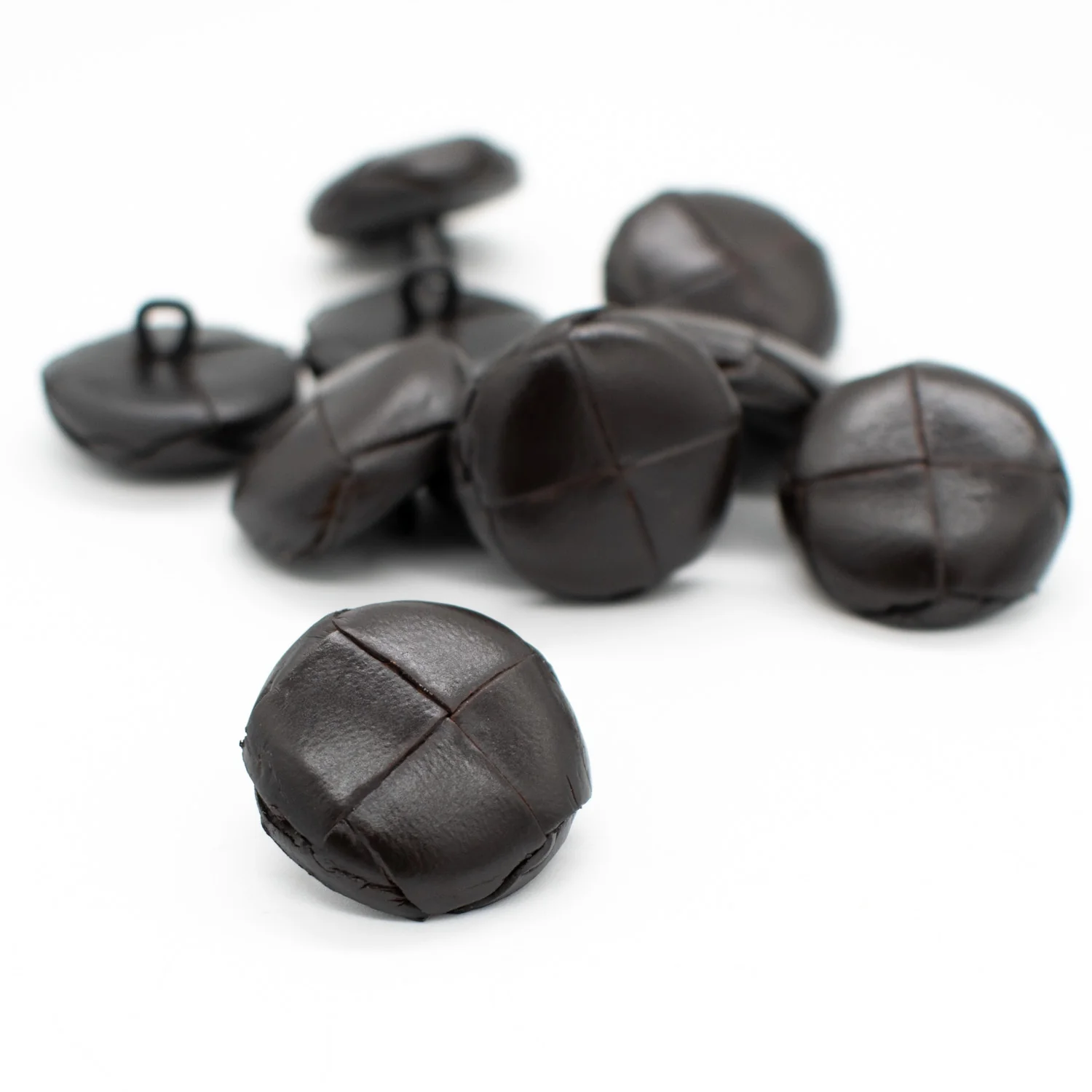 Classic Leather Woven Shank Button - Image 4