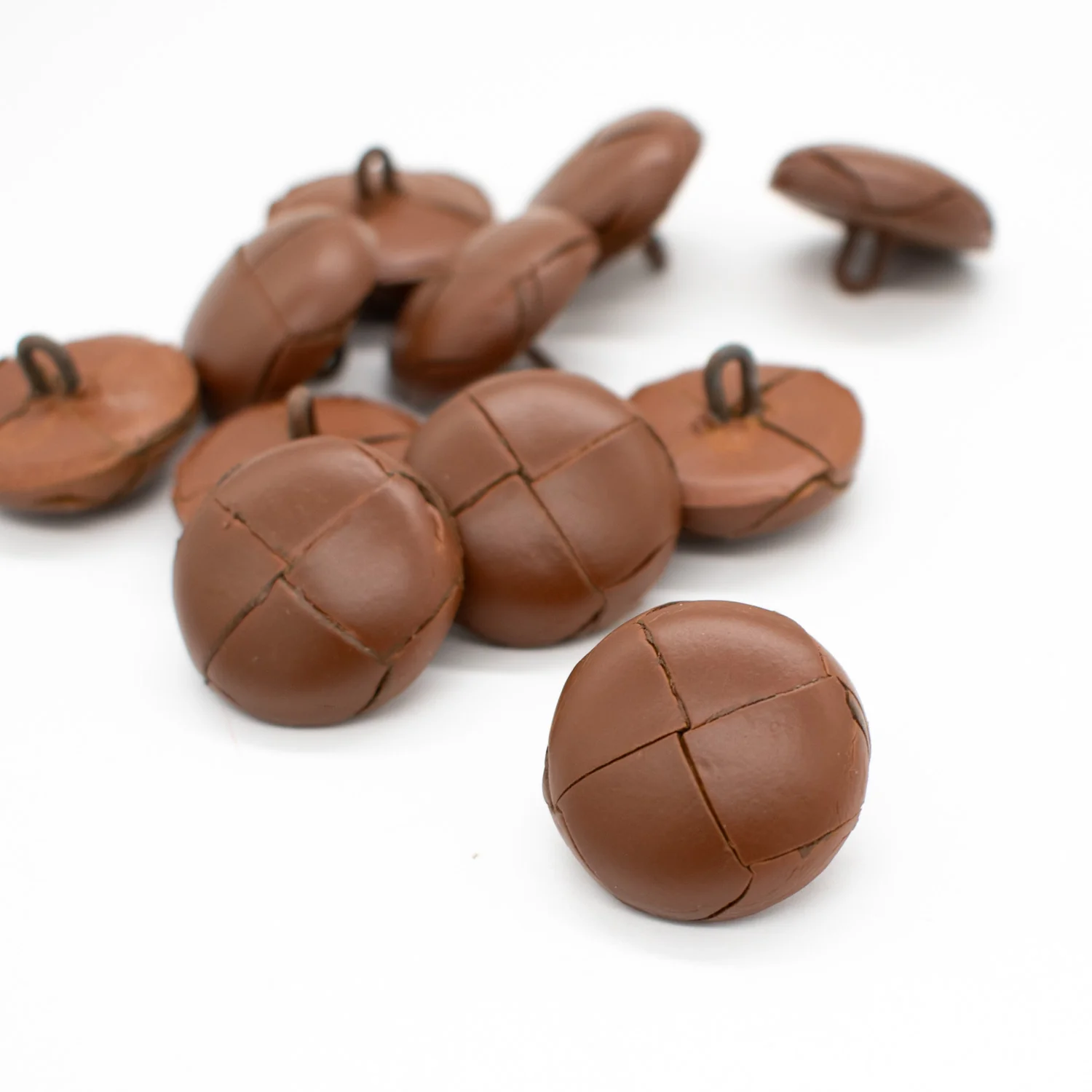 Classic Leather Woven Shank Button - Image 5