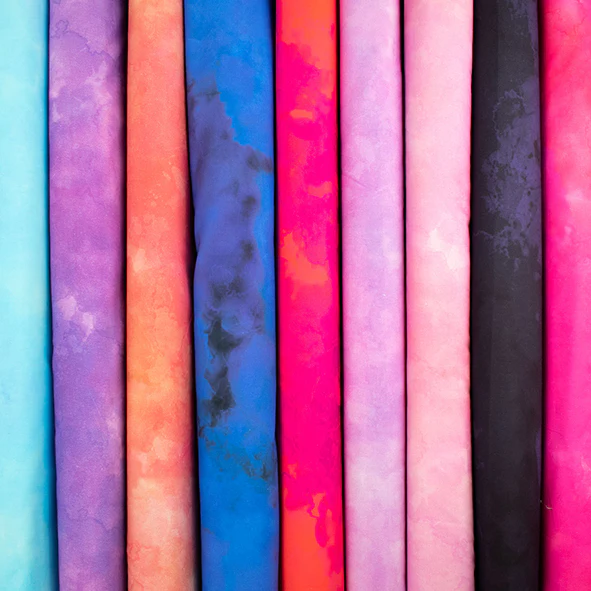 Cloudy Marble Collection #14 Lilac & Pink Watercolour Shading Cotton Prints - Image 2