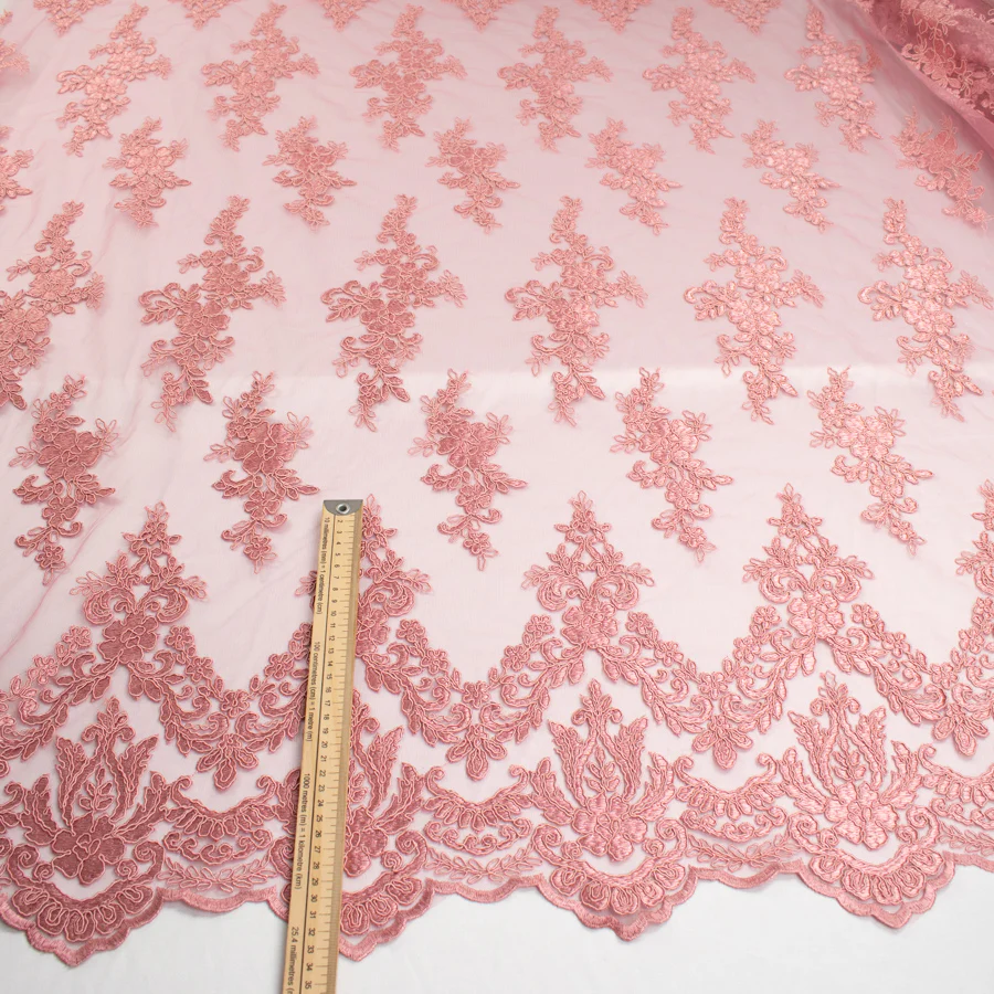 Corded Lace Dusty Pink - Image 5