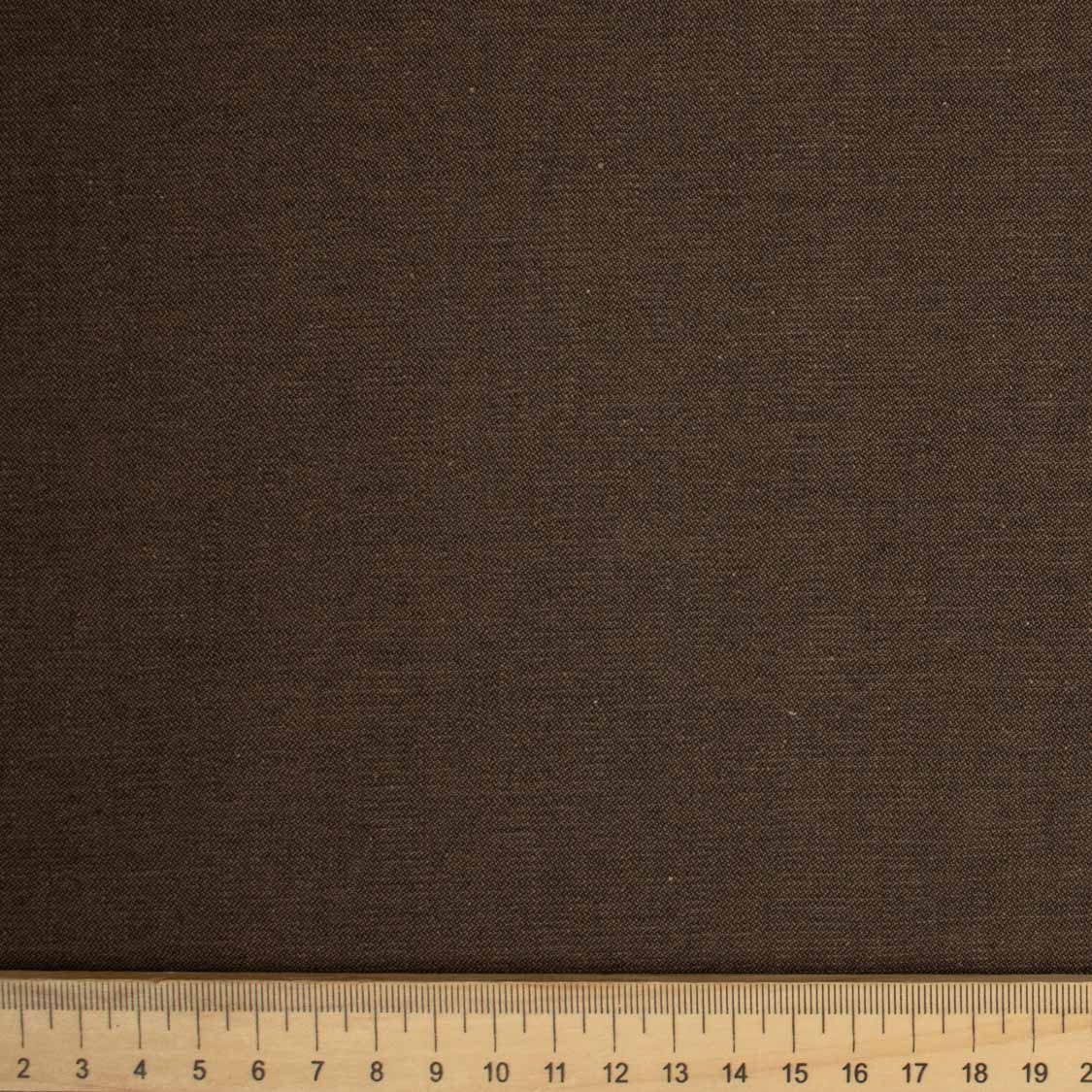 Cotton Denim Light to Medium Weight Slight Stretch Colour-Brown - Image 6