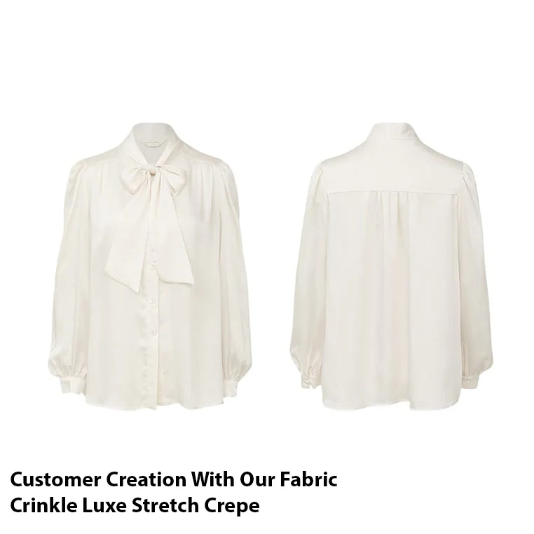 Crinkle Luxe Stretch Crepe - Image 7