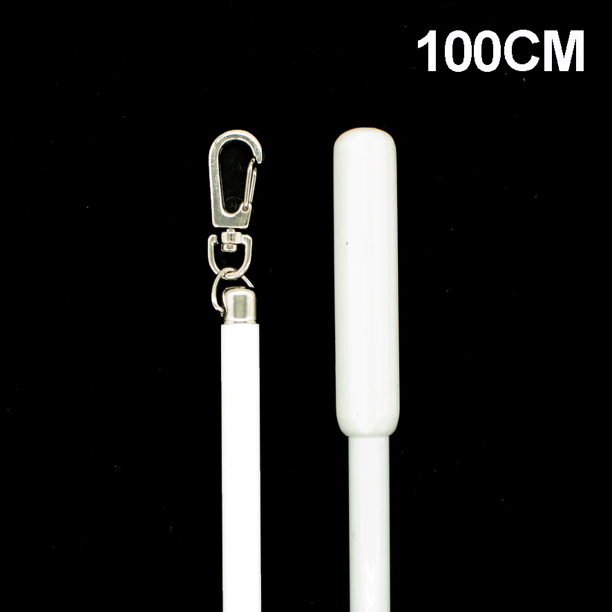 Curtain Flick Stick White Metal Drapery Wand - Image 5
