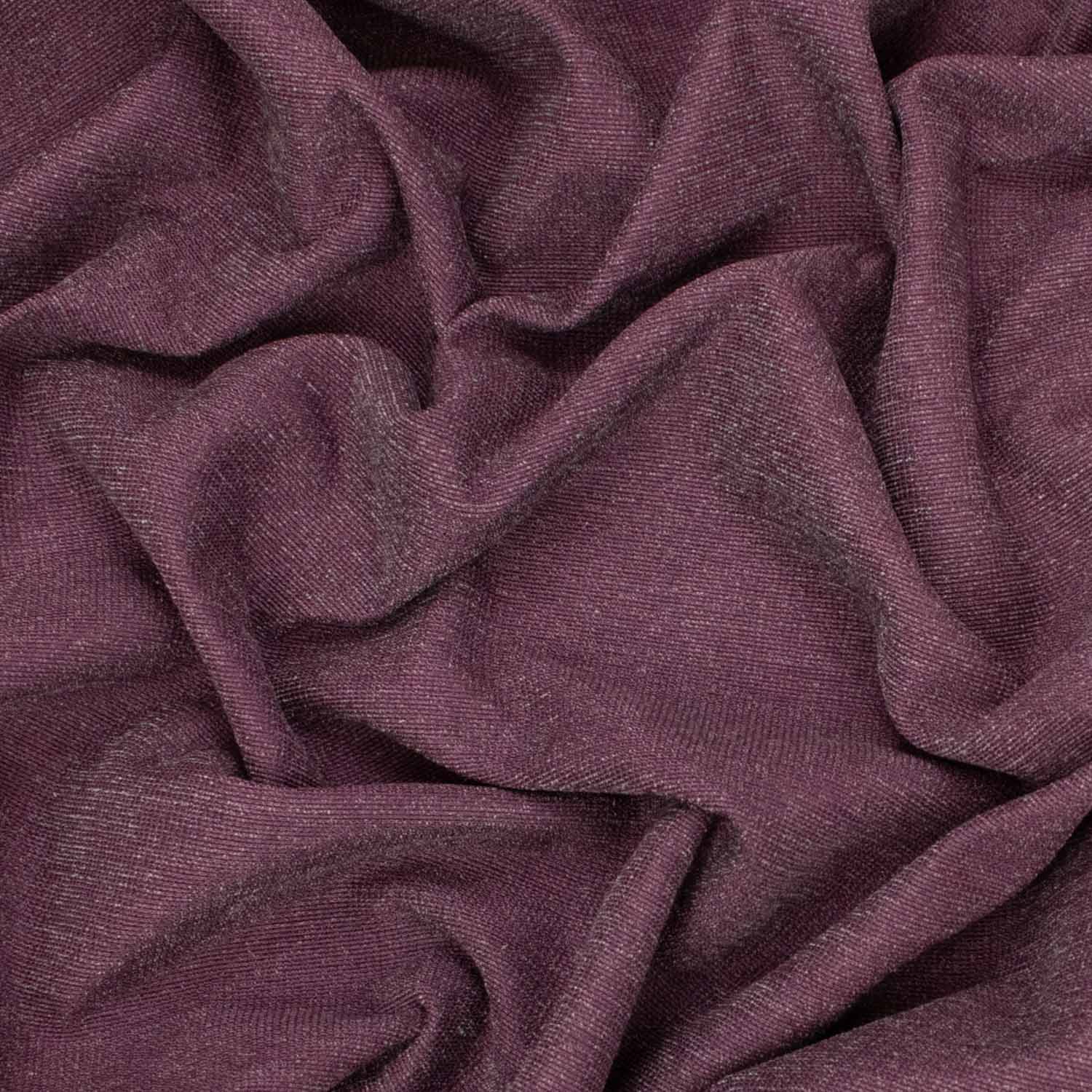 Dark Purple Linen Look Canvas Curtaining/Upholstery - Image 3