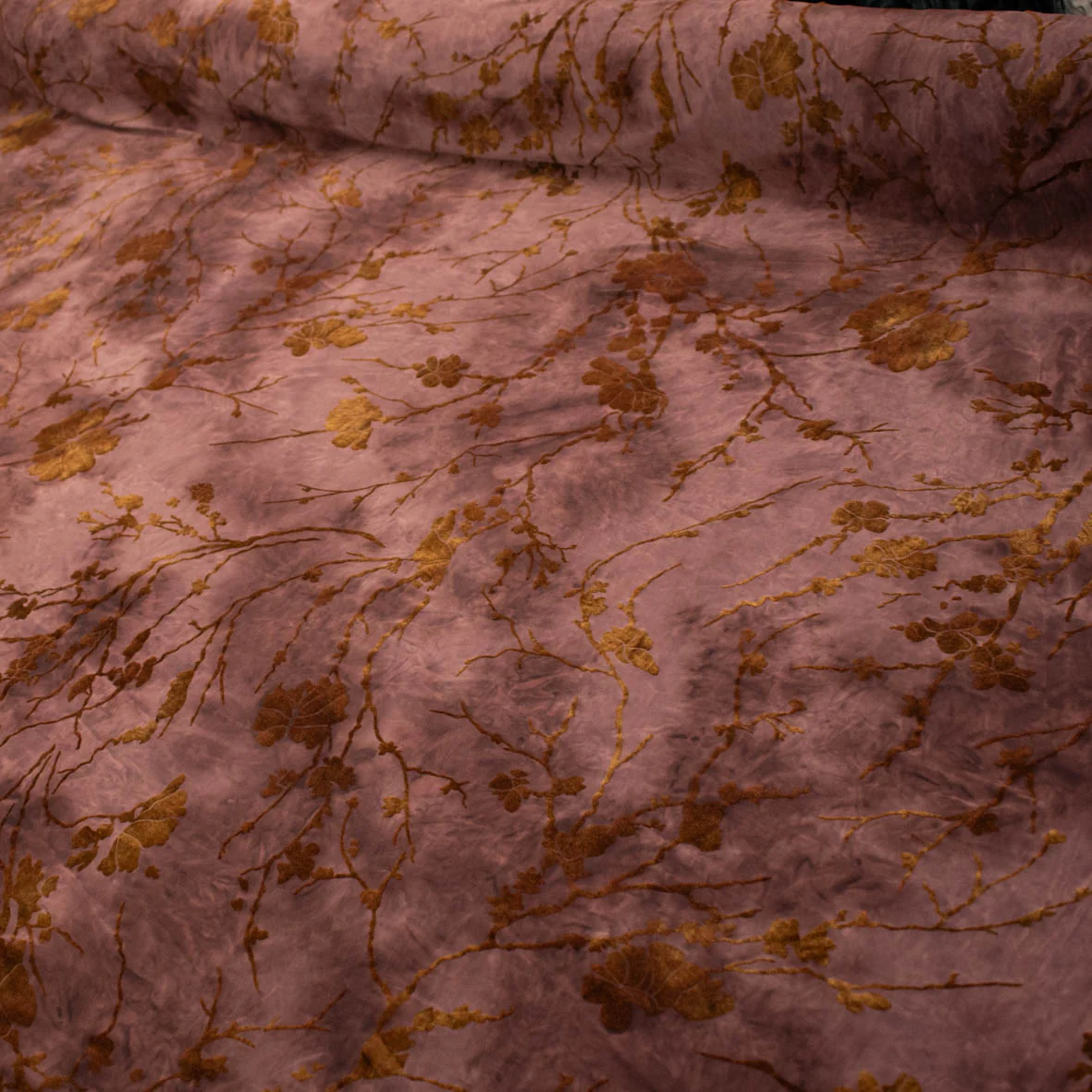Devore Burnout Floral Stretch Mesh - Image 9