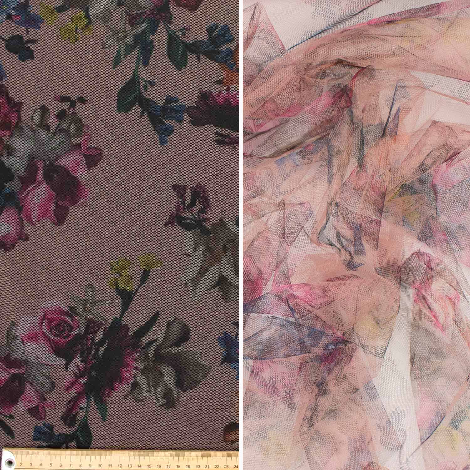 Digital Printed Fine Soft English Tulle - The Devon Collection - Image 15