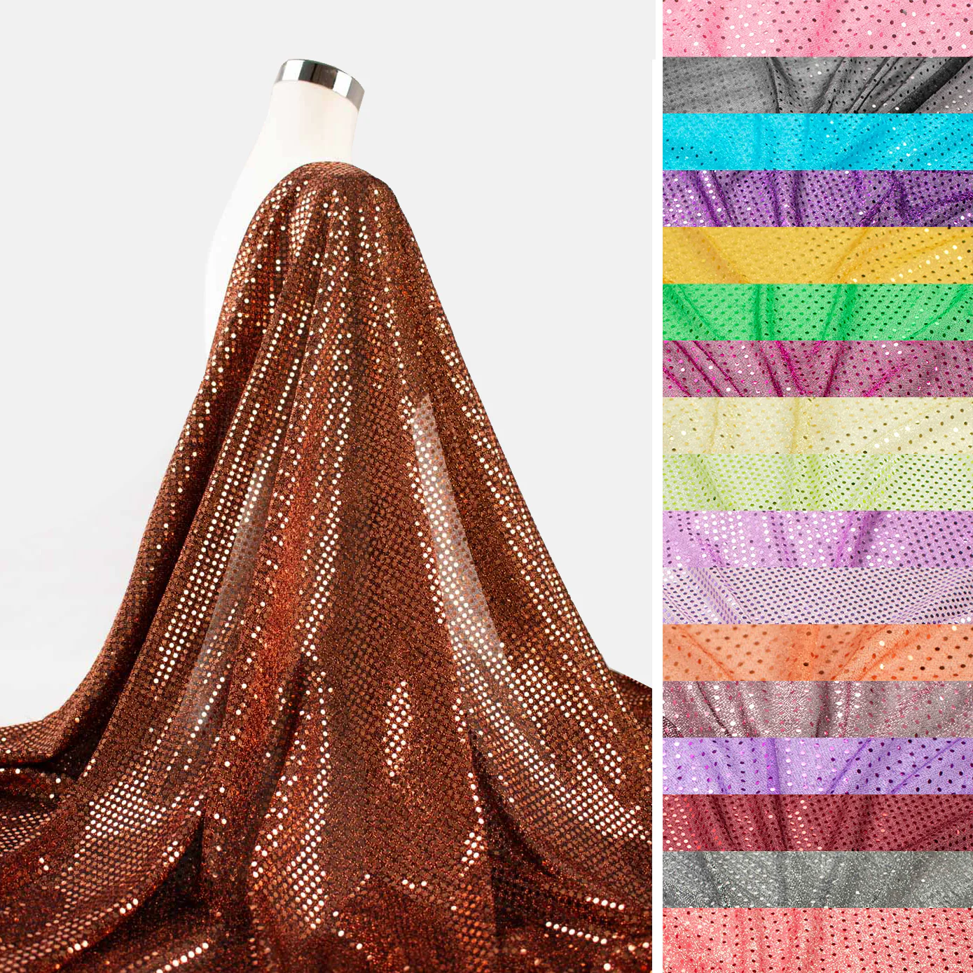 Disco Dot Sequin Knit Mesh - Image 9