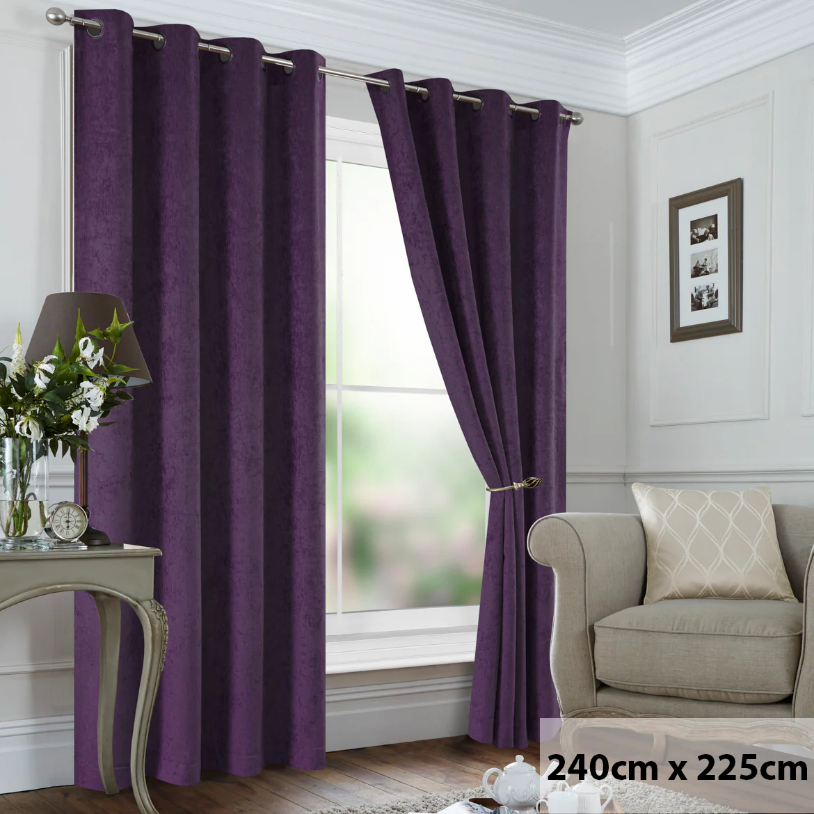 Elysian Chenille Eyelet Curtain - Image 20