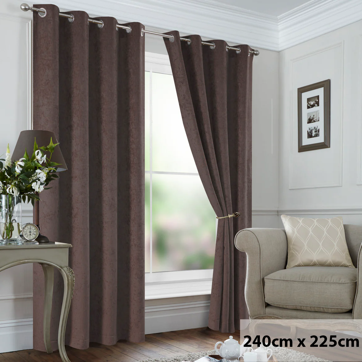 Elysian Chenille Eyelet Curtain - Image 24