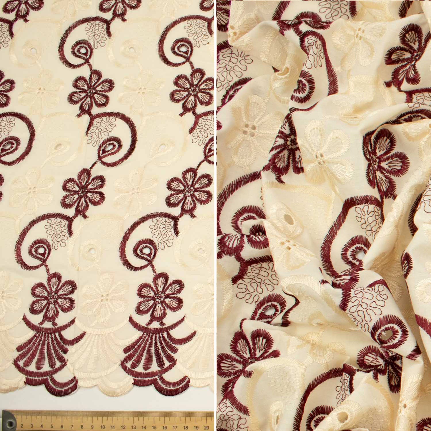 Embroidered Eyelet Cotton Anglaise Lace - Image 23