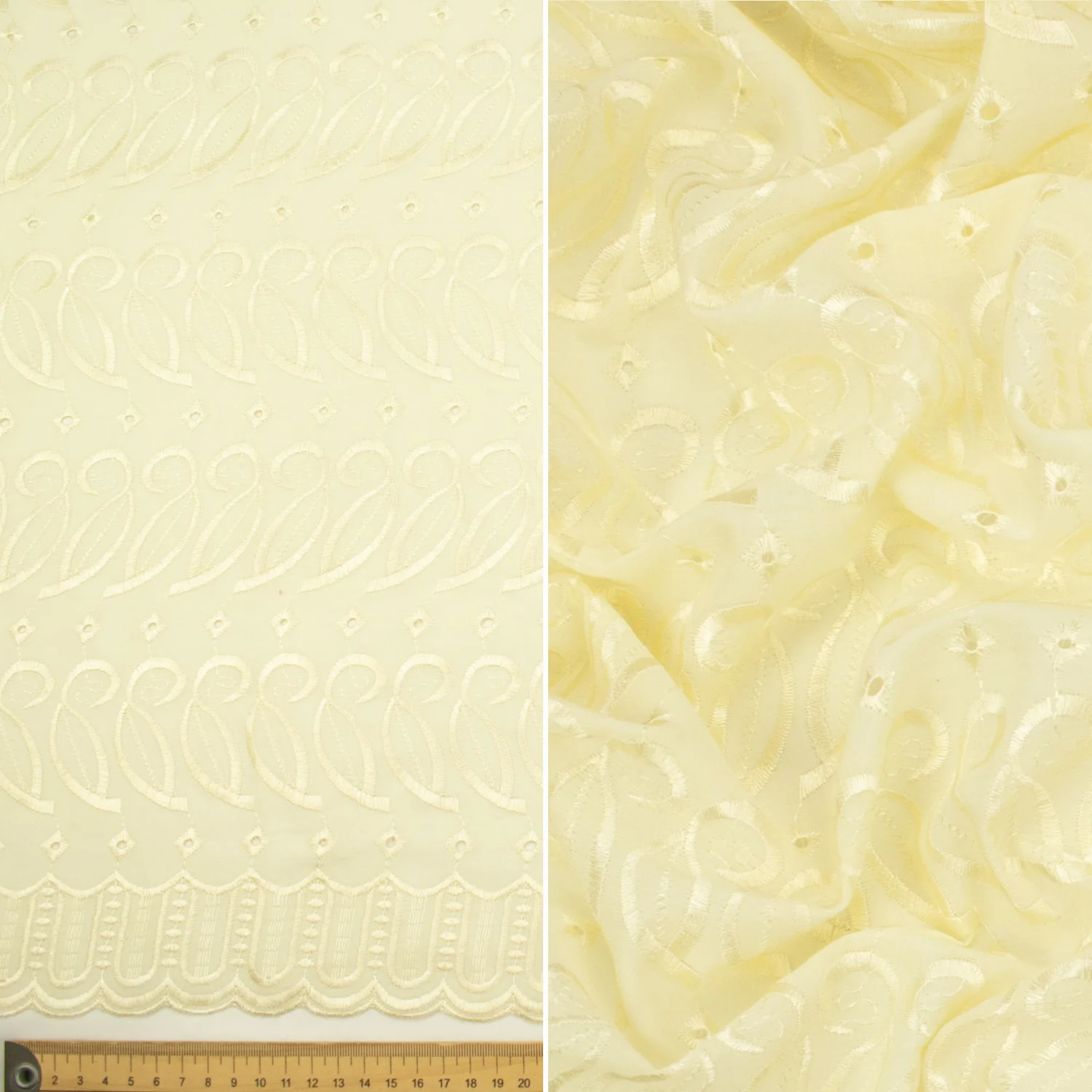 Embroidered Eyelet Cotton Anglaise Lace - Image 7
