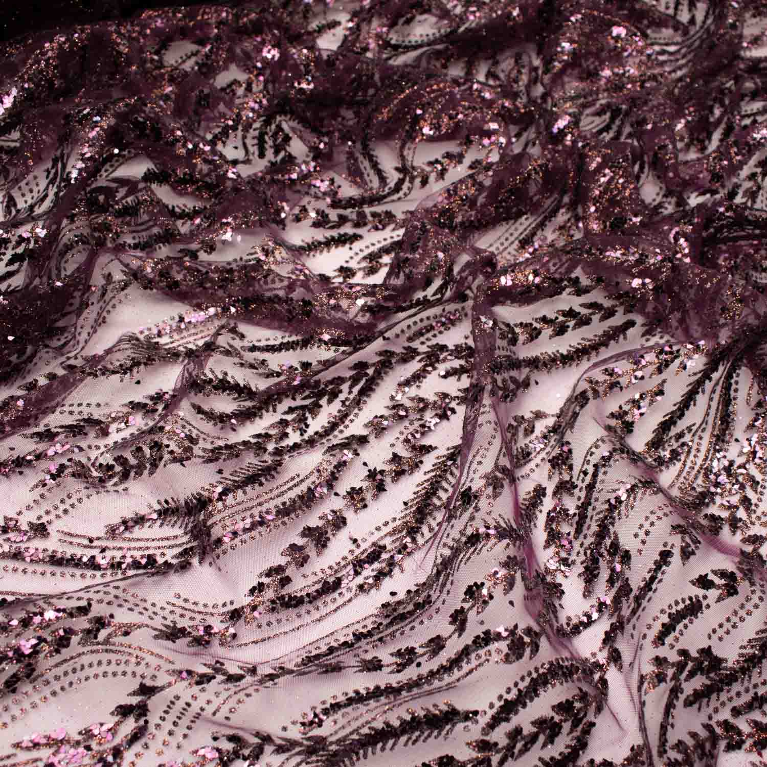 Metallic Glitter Couture Sequin Mesh - Image 19