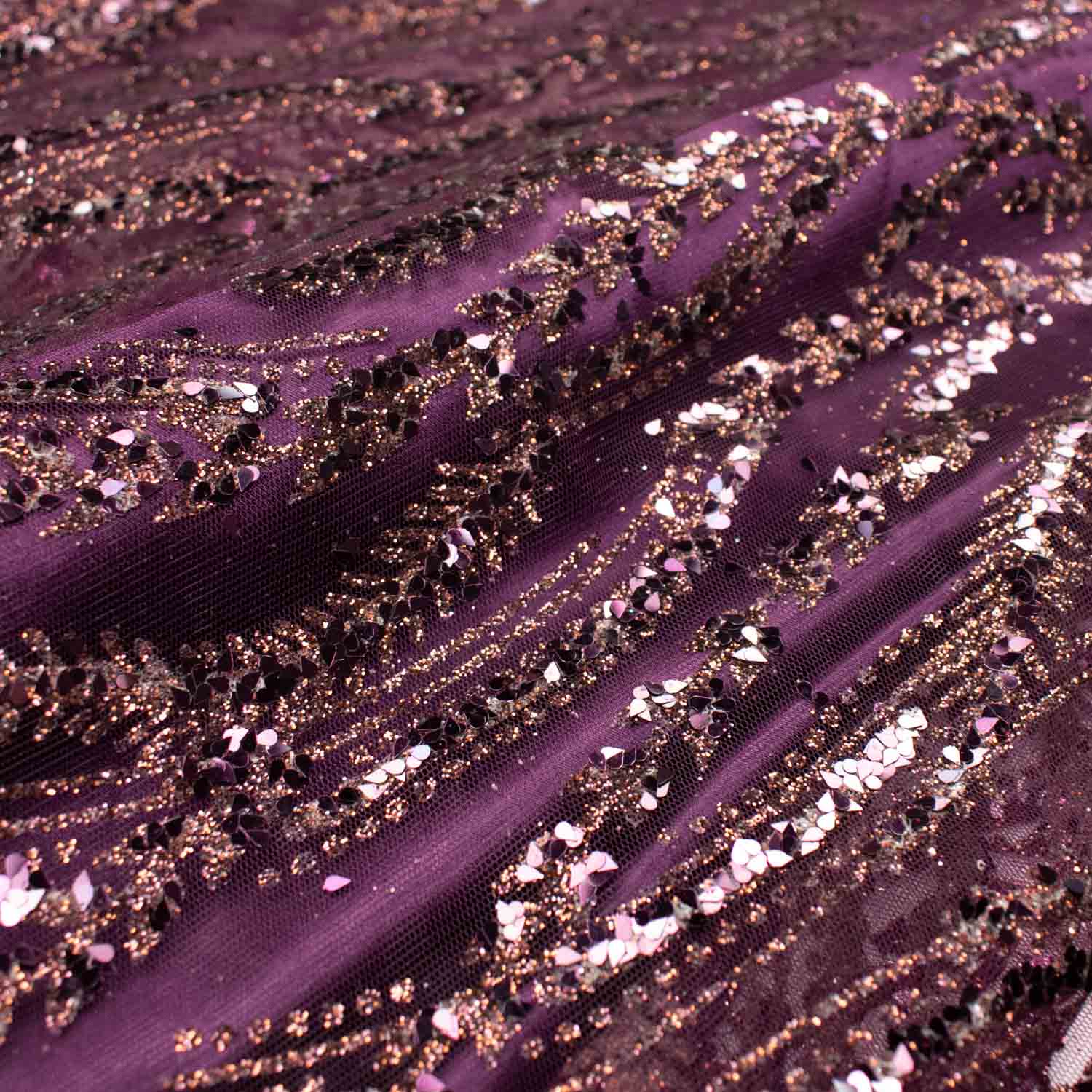 Metallic Glitter Couture Sequin Mesh - Image 2