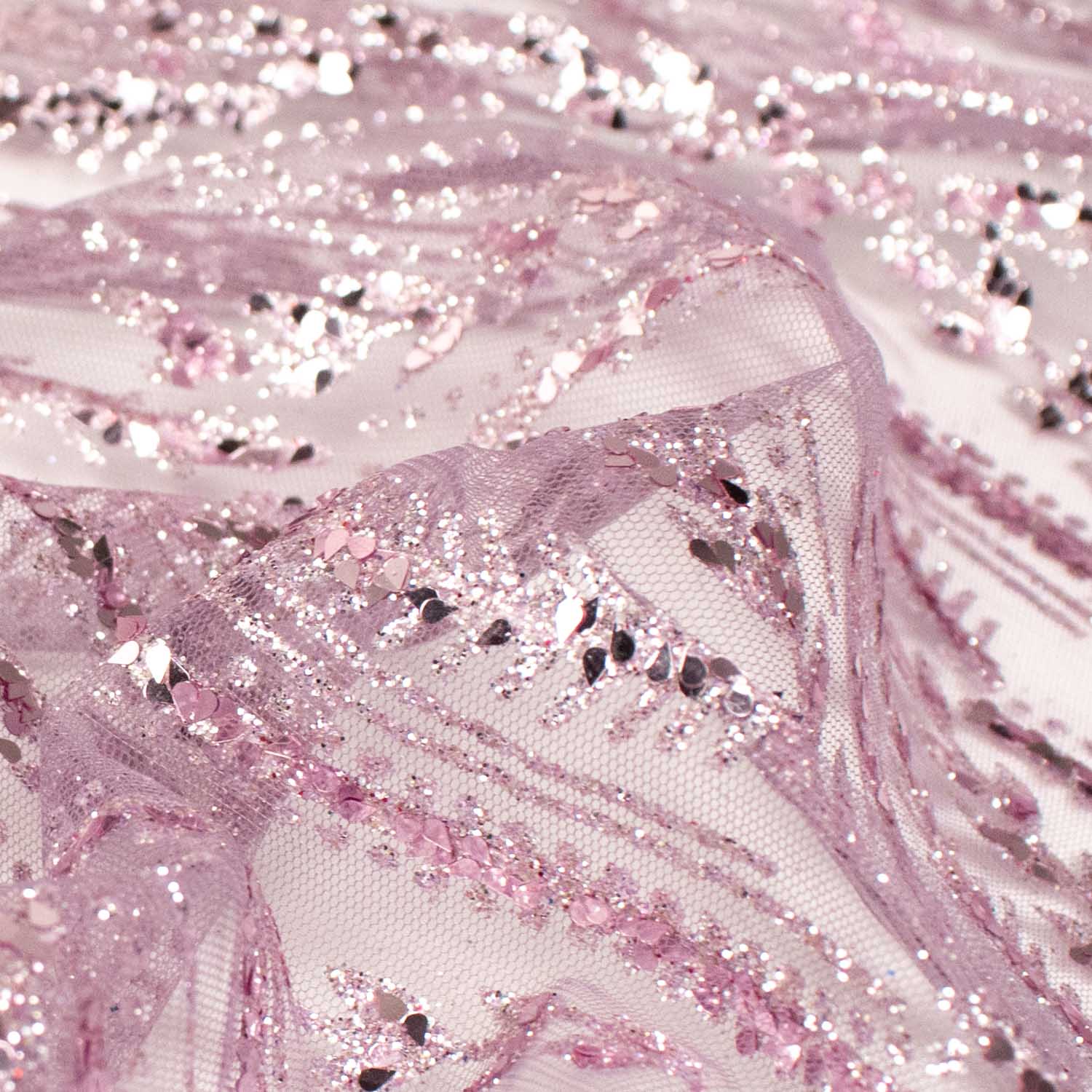 Metallic Glitter Couture Sequin Mesh - Image 3