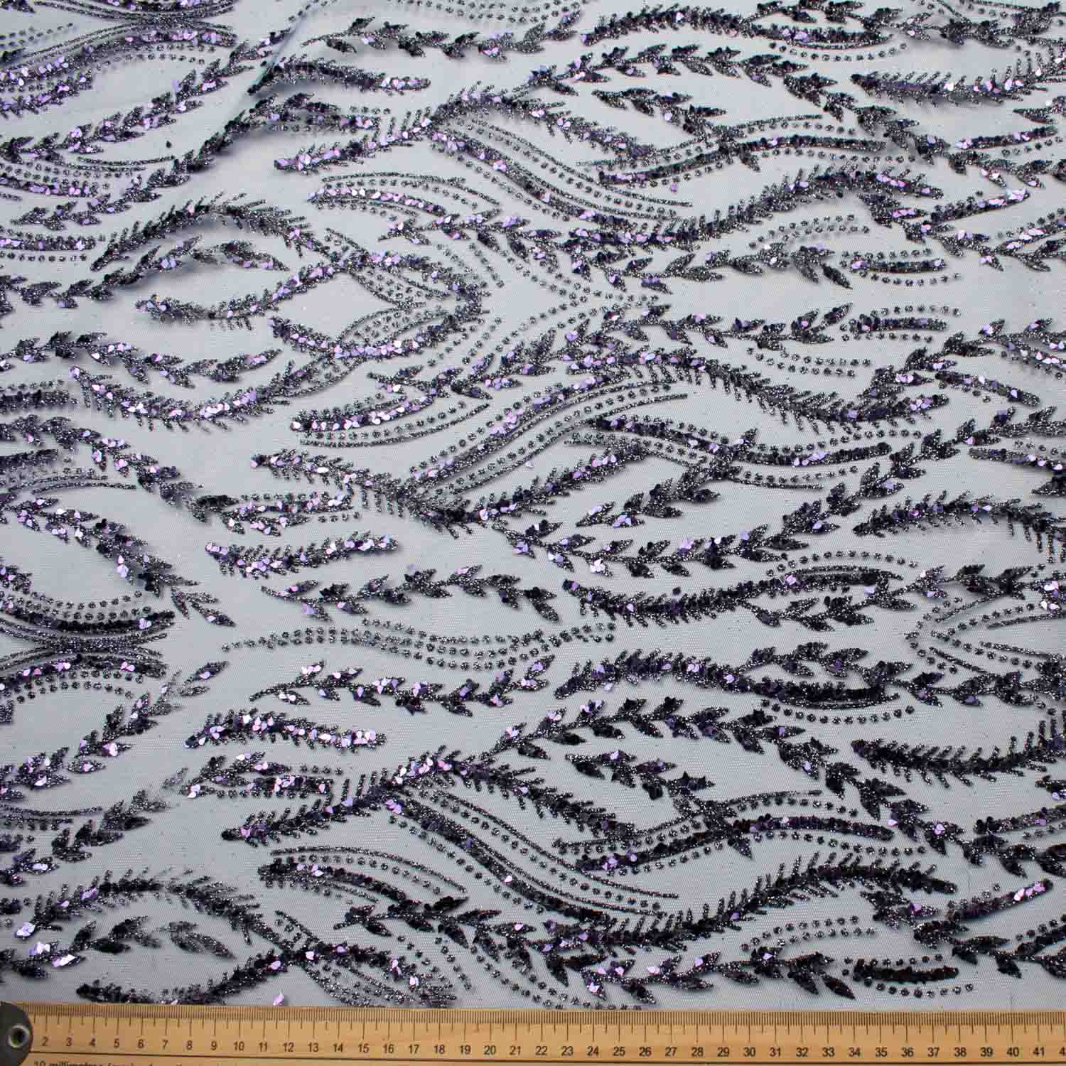 Metallic Glitter Couture Sequin Mesh - Image 5