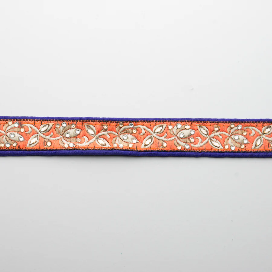 Embroidered Fancy Floral Ribbon-2.5cm - Image 9
